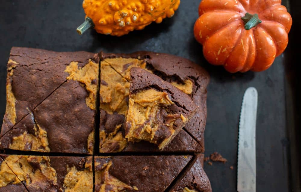 Pumpkin brownies