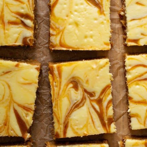 Recipe: Pumpkin Cheesecake Bars Made with Fresh Pumpkin 2 pumpkin cheesecake bars