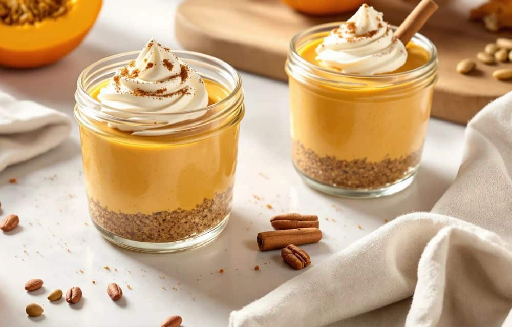 fresh pumpkin cheesecake cup